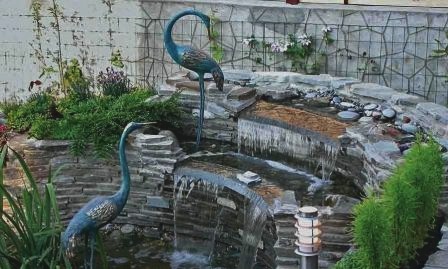Создание декоративного водоема на даче